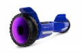 Blue Electric Balance Scooter Off-road Hoverboard With Built-In Bluetooth Speaker LED Lights