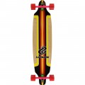 Layback Longboards Finish Line Red Longboard Complete Skateboard - 9.12" x 39"