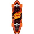 Santa Cruz Skateboards Flame Dot Shark Surf Skate - 9.85" x 31.5"