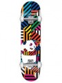 Panda Stripes 7.75 Soft Wheels Complete Skateboard