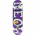 Meow Skateboards Logo Purple Complete Skateboard - 8.25" x 32"