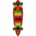 Santa Cruz Skateboards Serape Dot Cruzer Pintail Cruiser Complete Skateboard - 9.2" x 33"