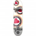 The Heart Supply Skateboards Orbit Logo White Complete Skateboard - 7.75" x 31.5"