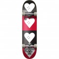 The Heart Supply Skateboards Quad Logo Black / Red Complete Skateboard - 7.75" x 31.5"